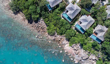 Private beach pool villa at Cape Fahn Samui