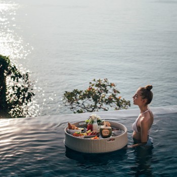 Instagram of Cape Fahn Hotel Private islands - Calm moment in a swimming pool