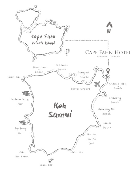 Cape Fahn Hotel Map
