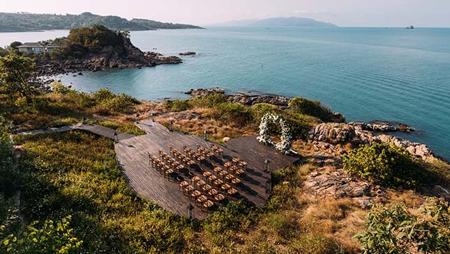 Stunning setup at our Samui wedding venue